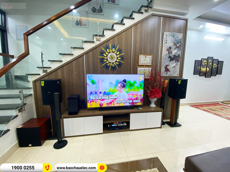 Lắp đặt dàn karaoke trị giá gần 30 triệu cho anh Tiến ở Hải Dương (Domus DP6100 Max, MZ-46, X6 Luxury, SW312C, BJ-U100)