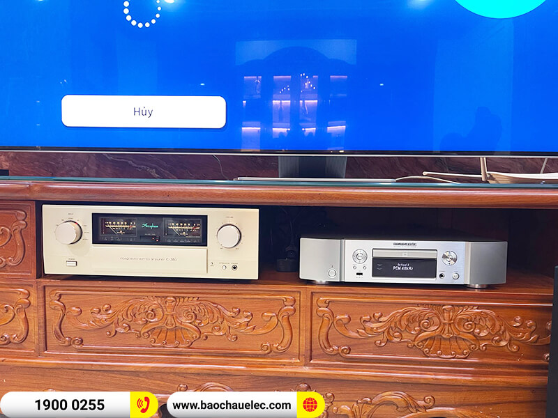 Lắp đặt dàn karaoke, nghe nhạc trị giá khoảng 350 triệu cho chú Tú ở Hải Dương (B&W 702 S2, Accuphase E380, Marantz ND8006, JBL XS12...)