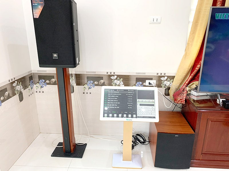 Dàn karaoke JBL cao cấp của gia đình anh Sáng ở Hậu Giang h2