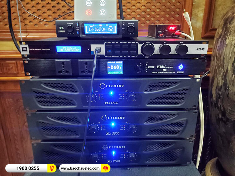 Lắp đặt dàn karaoke trị giá gần 130 triệu cho anh Yên ở Hậu Giang (KP4012 G2, Crown Xli2500, Crown Xli1500, KX180A, PRX 418S, JBL VM300, BKSound M8)