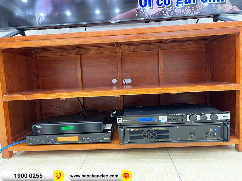Lắp đặt hệ thống âm thanh cho công ty TNHH MTV Trắc địa Bản đồ (JBL KP4012 G2, BIK VM 820A, KX180A, SW815, BCE UGX12 Plus, 4K Plus 4TB,...)