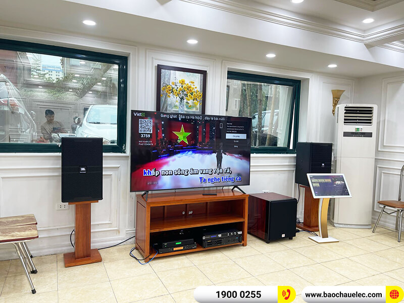 Lắp đặt hệ thống âm thanh cho công ty TNHH MTV Trắc địa Bản đồ (JBL KP4012 G2, BIK VM 820A, KX180A, SW815, BCE UGX12 Plus, 4K Plus 4TB,...)