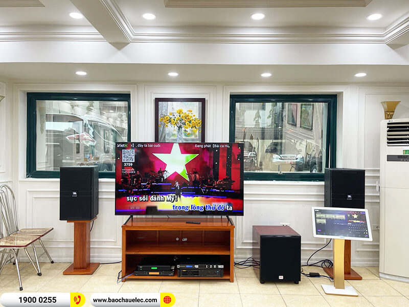 Lắp đặt hệ thống âm thanh cho công ty TNHH MTV Trắc địa Bản đồ (JBL KP4012 G2, BIK VM 820A, KX180A, SW815, BCE UGX12 Plus, 4K Plus 4TB,...)