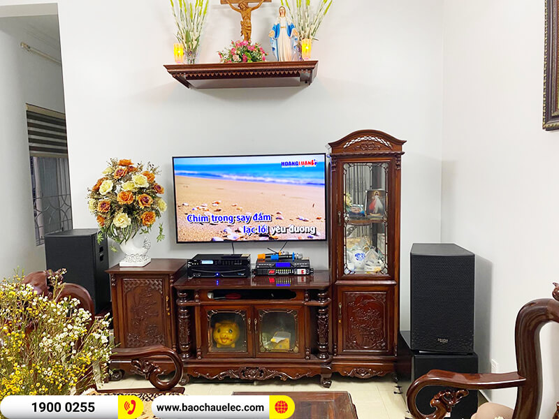 Lắp đặt dàn karaoke trị giá hơn 30 triệu cho anh Triệu ở Hải Phòng (Denon DP-R212, APP MZ-66, BKSound X5 Plus, SW512-B, BCE U900 Plus X)