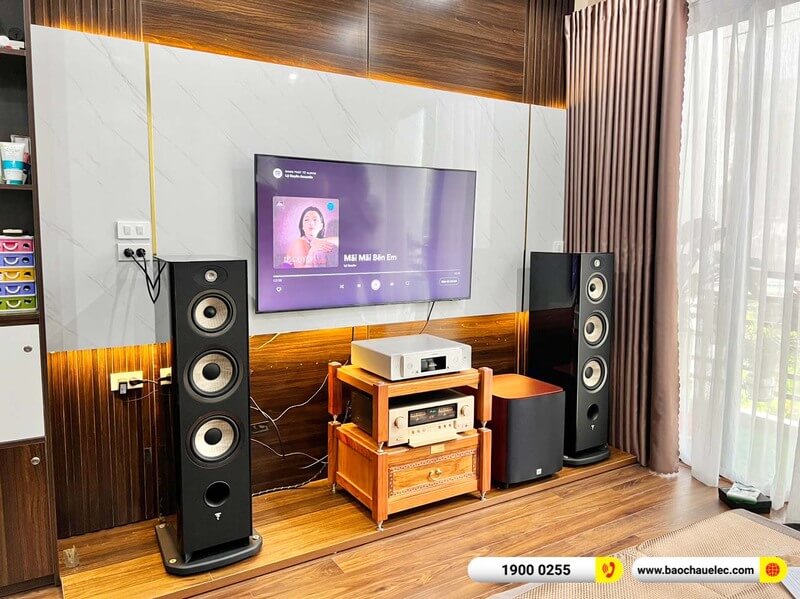 Lắp đặt d&agrave;n nghe nhạc trị gi&aacute; gần 400 triệu&nbsp;cho anh Tuấn&nbsp;tại Ph&uacute; Thọ&nbsp;(Focal Aria 948, Accuphase E4000, Marantz SACD 30N, JBL Studio 660P, Furutech ETP 80S NCF)