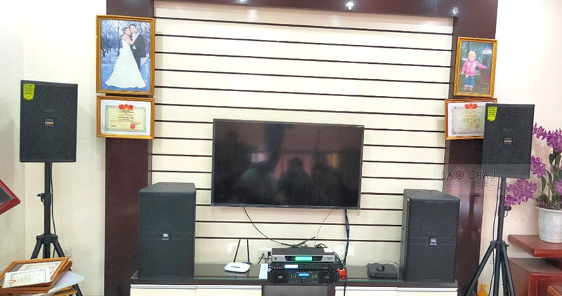 Dàn karaoke cao cấp cho gia đình anh Tâm ở Thạch Thất h9