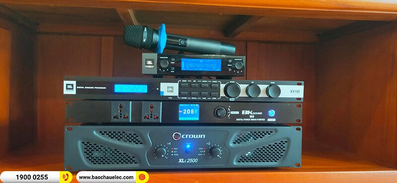 Lắp đặt dàn karaoke trị giá gần 75 triệu cho anh Luật ở Hà Nội (JBL MTS12, Crown Xli2500, KX180A, Pasion 12SP, JBL VM200, BKSound M8)