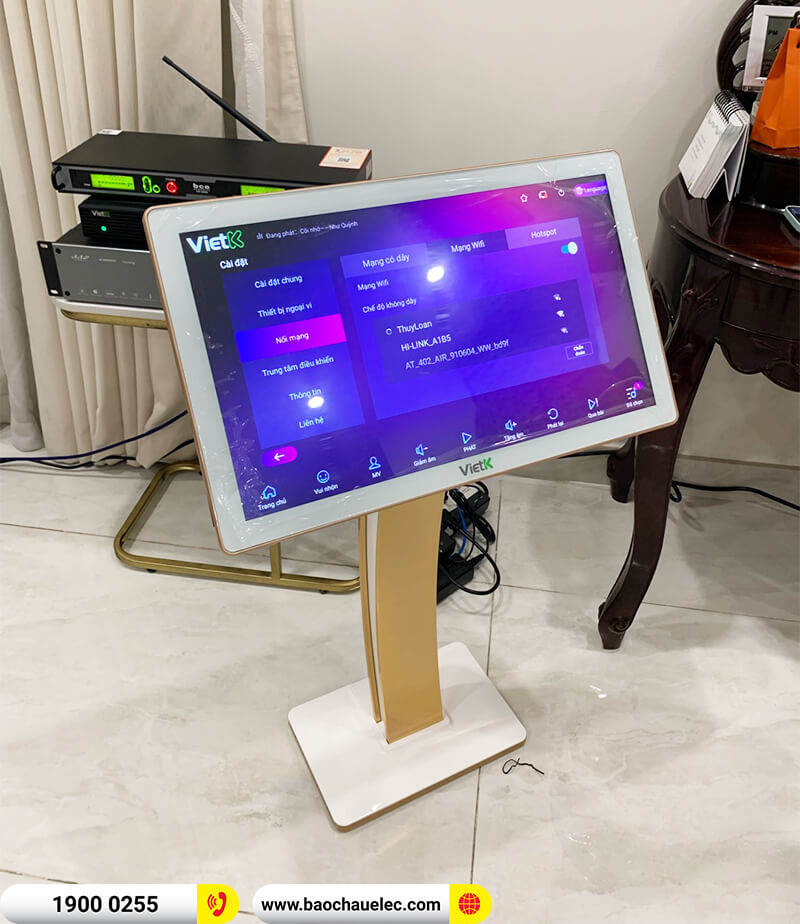 Lắp đặt d&agrave;n karaoke, loa Bose di động trị gi&aacute; hơn 100 triệu đồng cho chị Loan ở TPHCM (Bose L1 Pro16,&nbsp;AAP K9900II Luxury,&nbsp;BCE VIP 6000,&nbsp;4K Plus 4TB,...)