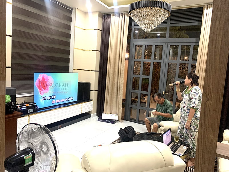 Lắp đặt dàn karaoke Alto cho gia đình anh Tư ở Cần Thơ h4