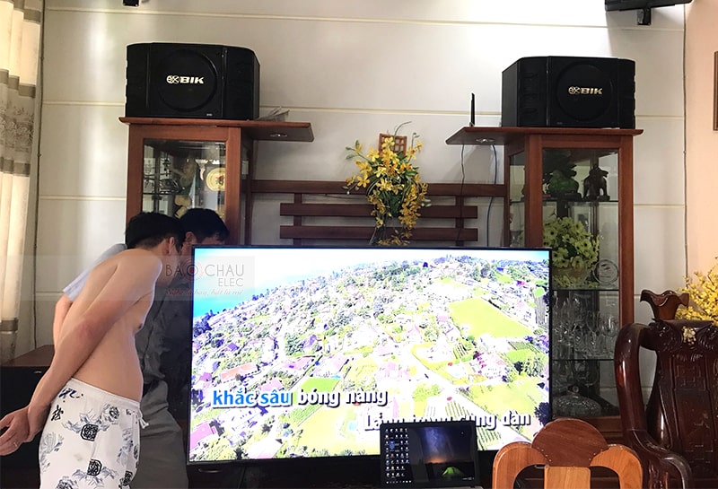 Trọn bộ dàn karaoke BIK cho gia đình anh Phước ở Cần Thơ