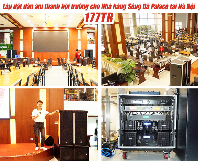 Lắp đặt d&agrave;n &acirc;m thanh Line Array