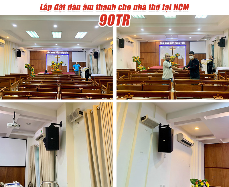lắp đặt d&agrave;n &acirc;m thanh hội trường