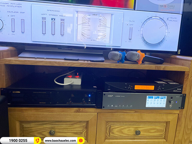 Lắp đặt dàn karaoke trị giá hơn 80 triệu cho anh Nam ở Đồng Nai (RCF C MAX 4112, VM 1020A, AAP Audio K9900II Luxury, BCE UGX12)