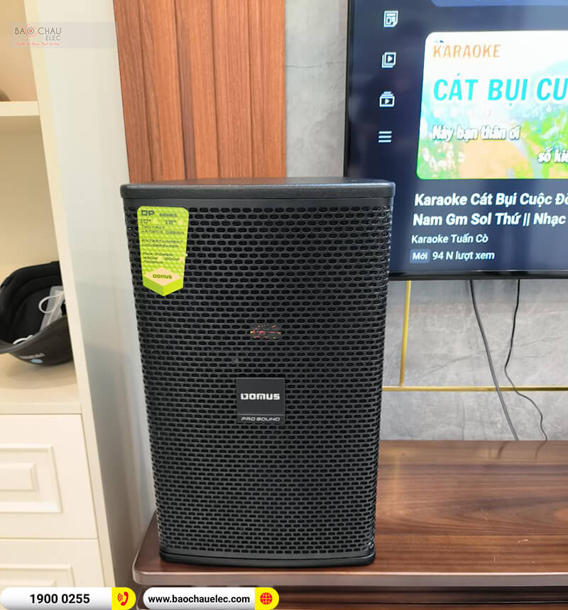 Lắp đặt dàn karaoke cho anh Thắng ở Hà Nội trị giá khoảng 25 triệu đồng (Domus DP6100 Max, BKSound DKA 8500 Black, SW512-B)
