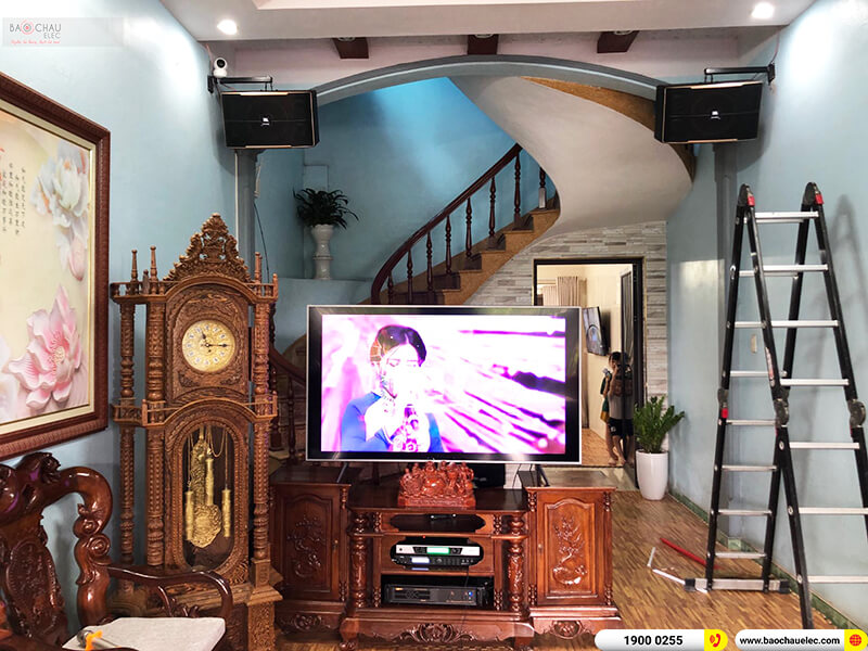 Lắp đặt dàn karaoke trị giá gần 40 triệu cho chị Nguyệt ở Hải Phòng (JBL Pasion 12, BIK VM 620A, BKSound X5 Plus, SW612-B, BCE UGX12)