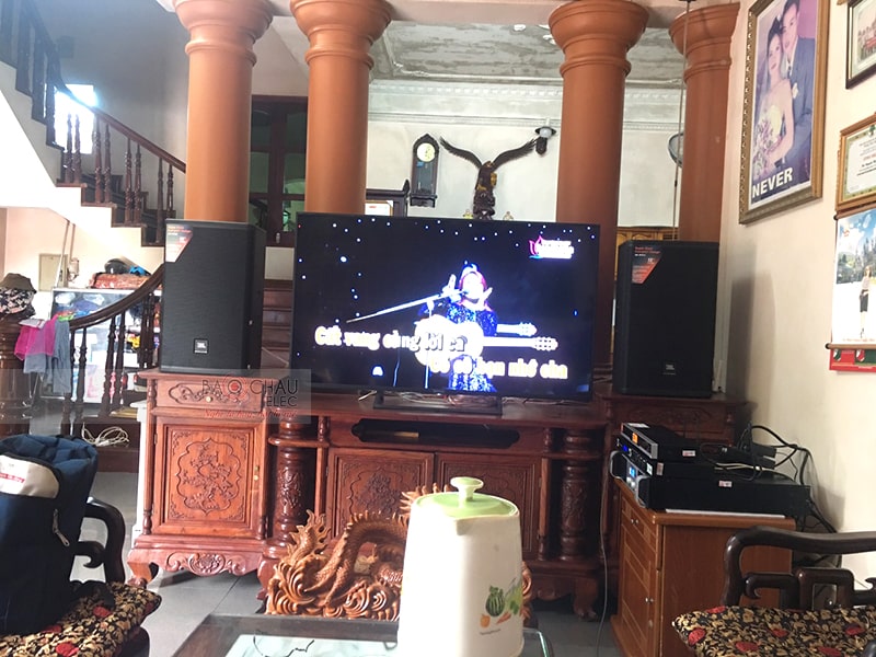 Dàn karaoke JBL cho gia đình anh Chiến ở thị trấn Xuân Mai h3
