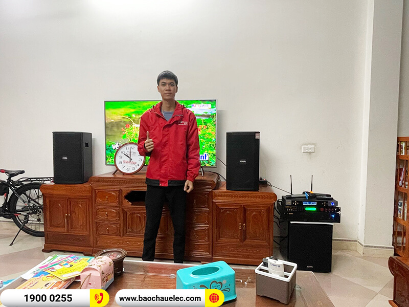 Lắp đặt dàn karaoke trị giá gần 40 triệu cho anh Đạo ở Hà Nội (BSP 410II, VM 620A, BPR-5600, BJ-W25A, BIK BJ-U500)