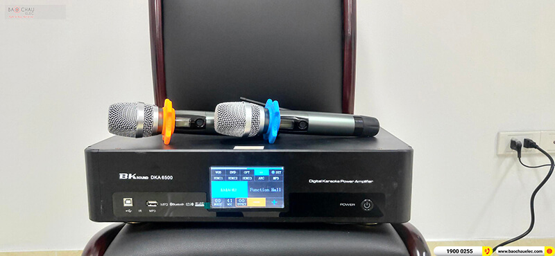 Lắp đặt dàn karaoke trị giá hơn 20 triệu cho anh Huyền tại Hà Nội ( BIK BS 998X, BKSound DKA 6500, SW512-B)