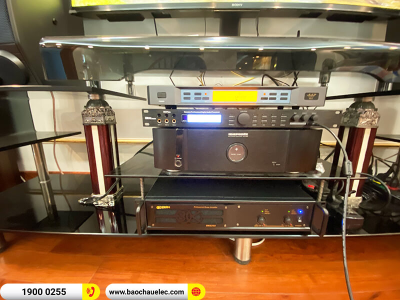 Lắp đặt dàn karaoke trị giá gần 35 triệu cho anh Vỹ ở Hà Nội (BMB CSD 880SE, BIK VM 620A, BKSound X5 Plus, SW512-B)