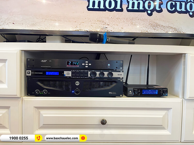 Lắp đặt dàn karaoke trị giá hơn 100 triệu đồng cho chị Xuyến ở Hà Nội (RCF C 3110-126, IPS 2700, KX180A, BKSound SW815, JBL VM200, AAP P8)