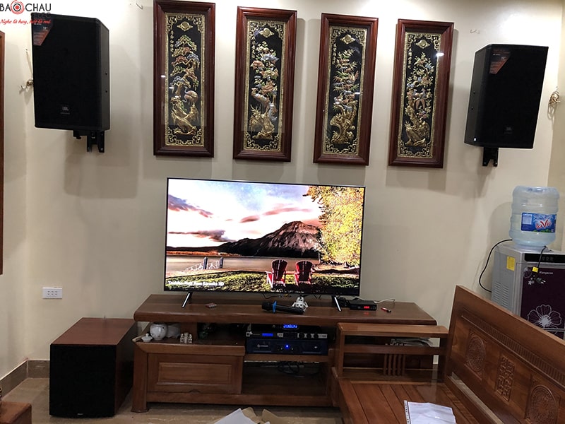 dàn karaoke JBL cho gia đình chị Mùi ở Thanh Trì
