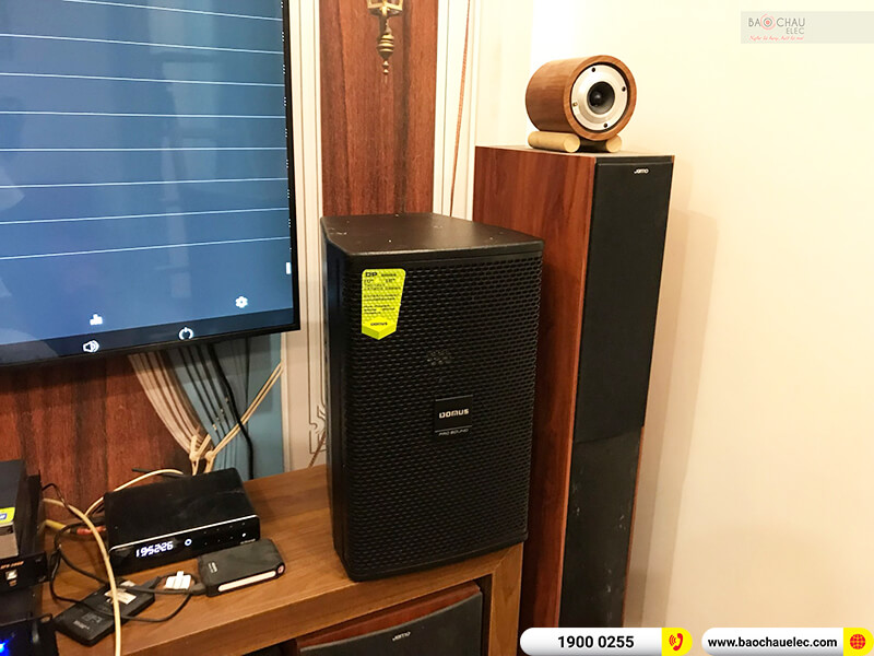 Lắp đặt dàn karaoke trị giá khoảng 25 triệu cho anh Hoàng ở Hải Phòng ( Domus DP6100 Max, BIK VM 620A, BPR-5600)