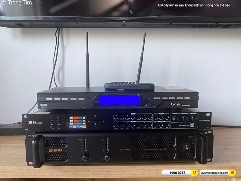Lắp đặt dàn karaoke BIK gần 32tr cho anh Thắng ở Hải Phòng (BIK BSP 412II , CA-J602, DSP 9000 Plus, U900 Plus X)