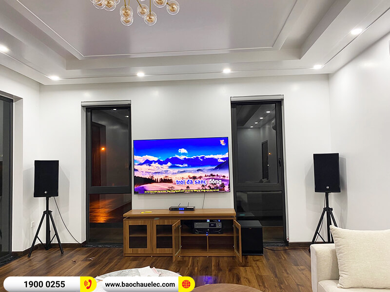 Lắp đặt dàn karaoke trị giá khoảng 110 triệu đồng cho chị Nguyệt ở Hải Phòng (RCF C MAX 4112, IPS 2700, K9900II Luxury, Klipsch SPL-120, WB-5000,...)