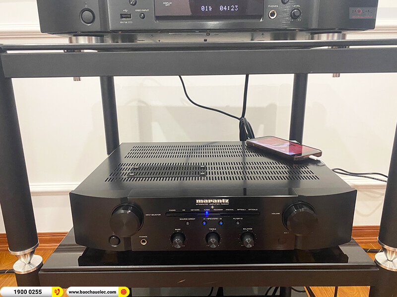 Lắp đặt dàn nghe nhạc trị giá hơn 67 triệu cho anh Vinh ở Hải Phòng (B&W 603 S2, Marantz PM6007, Marantz CD6007)