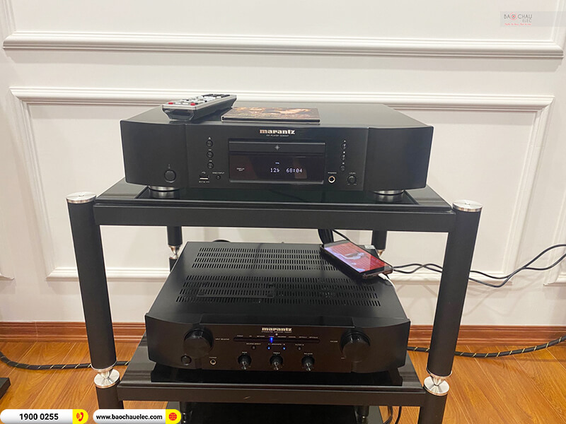 Lắp đặt dàn nghe nhạc trị giá hơn 67 triệu cho anh Vinh ở Hải Phòng (B&W 603 S2, Marantz PM6007, Marantz CD6007)
