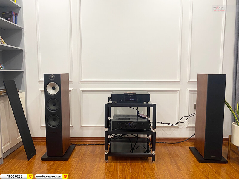 Lắp đặt dàn nghe nhạc trị giá hơn 67 triệu cho anh Vinh ở Hải Phòng (B&W 603 S2, Marantz PM6007, Marantz CD6007)