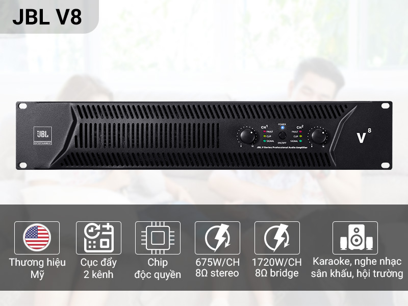 Cục đẩy c&ocirc;ng suất JBL V8
