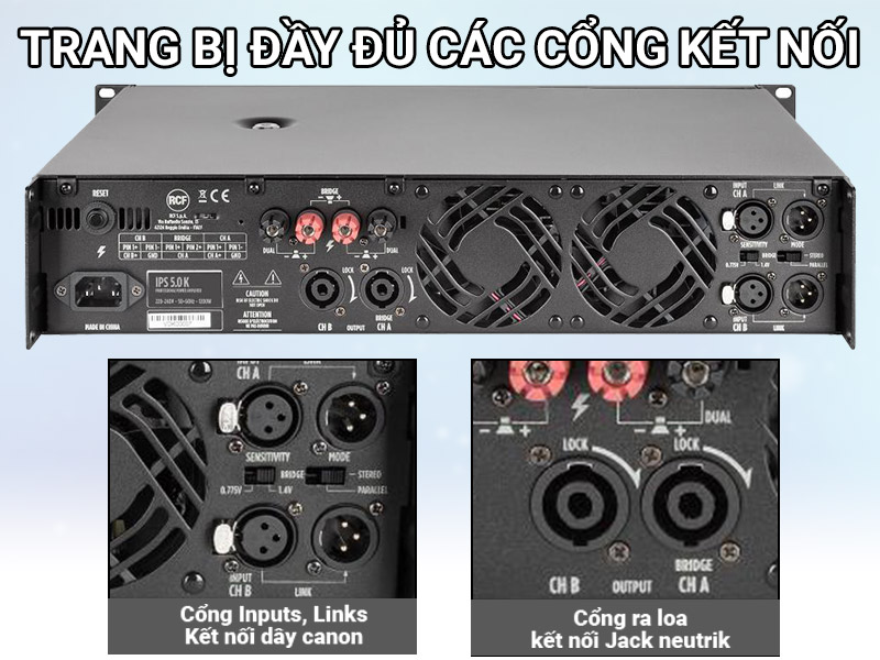 cục đẩy c&ocirc;ng suất RCF IPS 5.0K