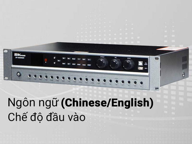 Cục đẩy liền vang BKSound DP3600 New