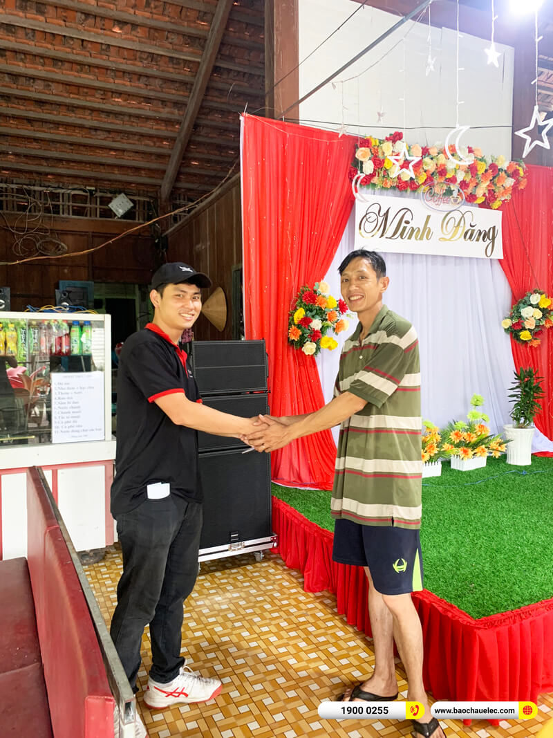 Lắp đặt dàn Line Array Temeisheng hơn 55tr cho quán coffee Minh Đăng ở Bến Tre (Temeisheng LT-15, BIK BJ-U100)