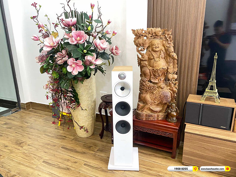 Lắp đặt dàn nghe nhạc, karaoke B&W hơn 46tr cho chị Trang ở Hải Phòng (B&W 603 S2, BKsound DP-4500)