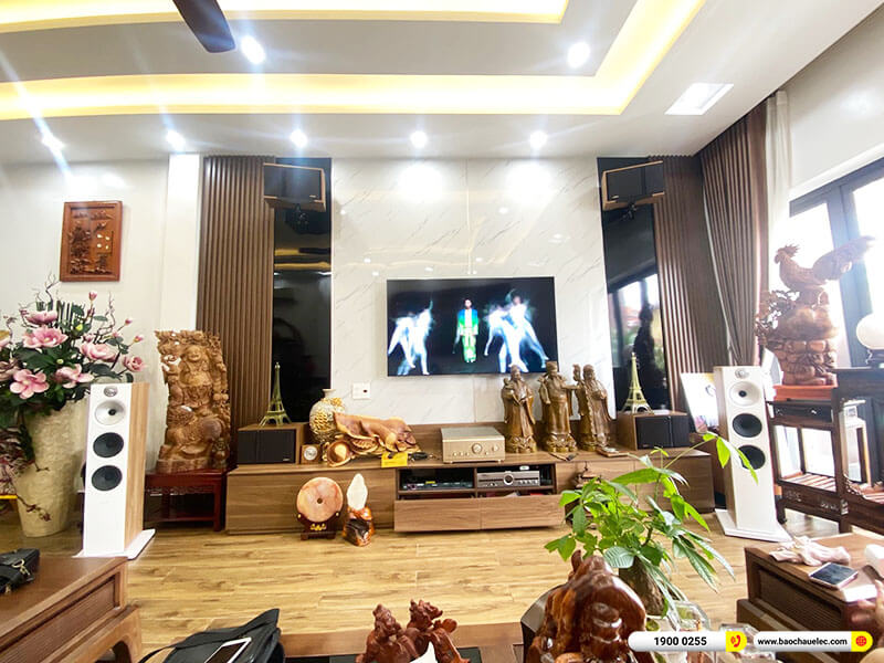 Lắp đặt d&agrave;n nghe nhạc, karaoke B&W hơn 46tr cho chị Trang ở&nbsp;Hải Ph&ograve;ng (B&W 603 S2, BKsound DP-4500)
