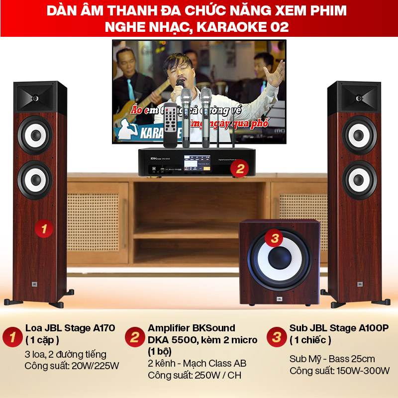 Dàn âm thanh đa chức năng xem phim, nghe nhạc, karaoke 02