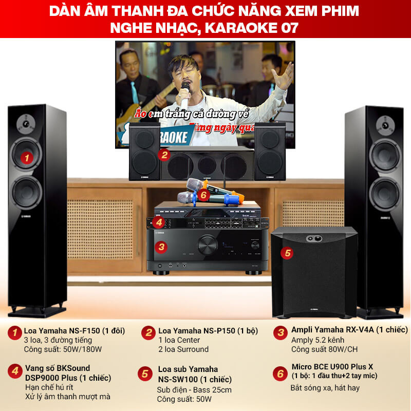 Dàn âm thanh đa chức năng xem phim, nghe nhạc, karaoke 07