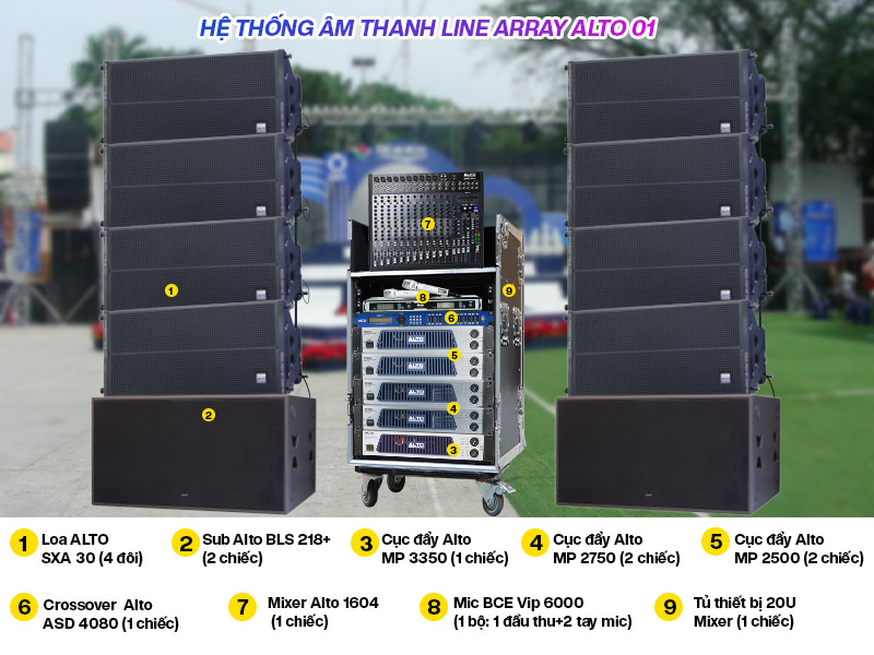 Hệ thống &acirc;m thanh Line Array Alto 01