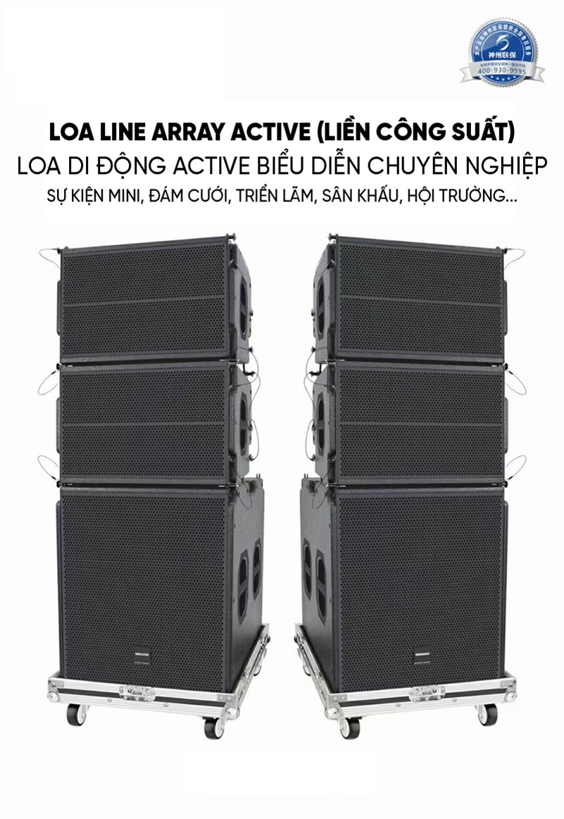D&agrave;n &Acirc;m thanh Line Array Active (Liền c&ocirc;ng suất) 01&nbsp;