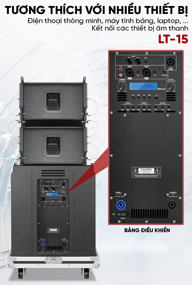 D&agrave;n &Acirc;m thanh Line Array Active (Liền c&ocirc;ng suất) 01&nbsp;