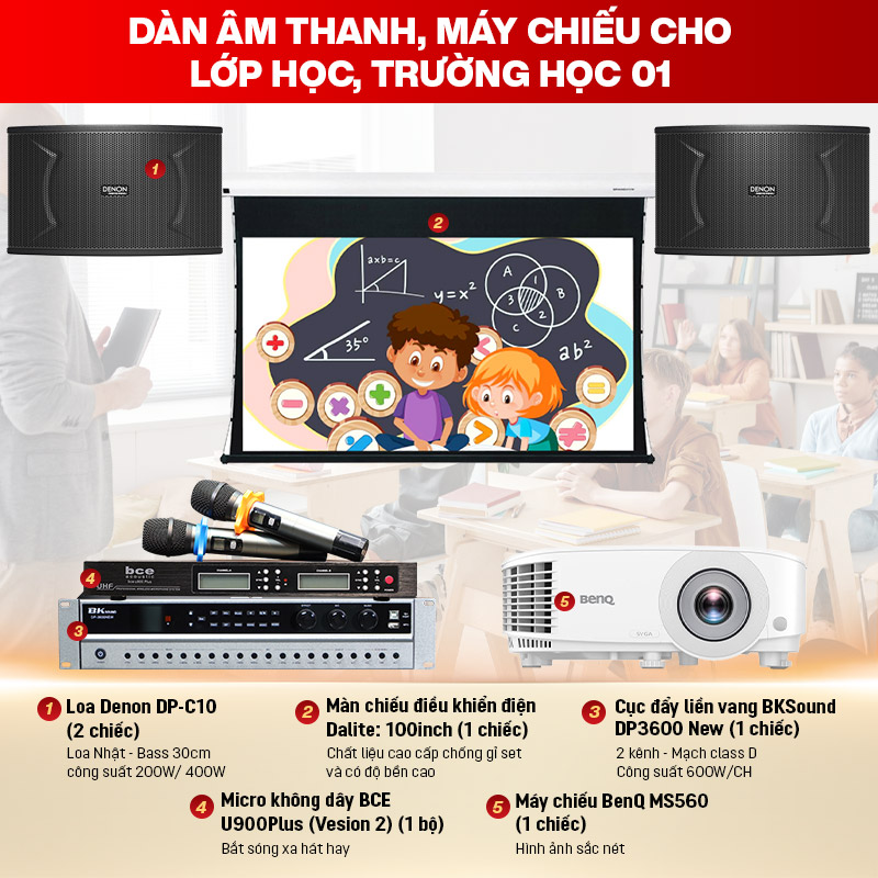 D&agrave;n &acirc;m thanh lớp học, trường học 01