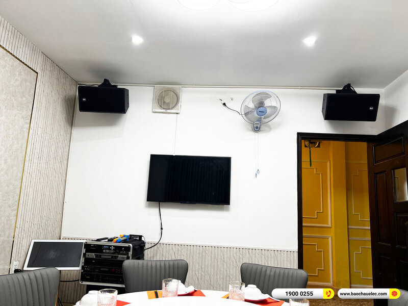 Lắp đặt 7 phòng karaoke gần 266tr cho nhà hàng ẩm thực Hòa Phú ở TPHCM (RCF X-MAX 12, X-MAX 10, VM 630A, CA-J602, BPR-5600...)