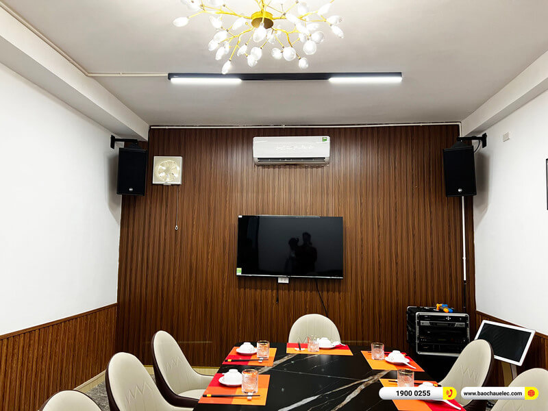 Lắp đặt 7 phòng karaoke gần 266tr cho nhà hàng ẩm thực Hòa Phú ở TPHCM (RCF X-MAX 12, X-MAX 10, VM 630A, CA-J602, BPR-5600...)
