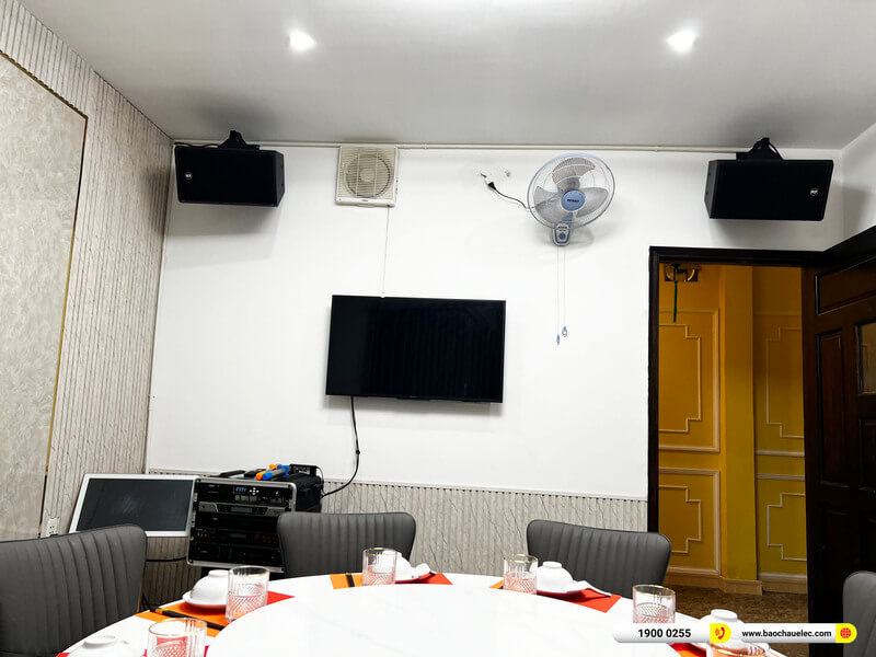 Lắp đặt 7 phòng karaoke gần 266tr cho nhà hàng ẩm thực Hòa Phú ở TPHCM (RCF X-MAX 12, X-MAX 10, VM 630A, CA-J602, BPR-5600...)