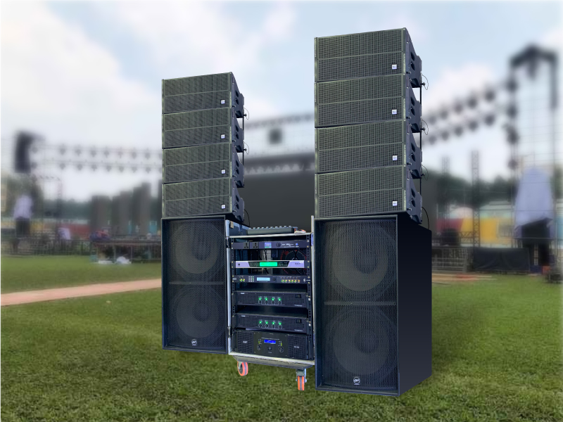 Dàn loa line array cho hội trường, sân khấu