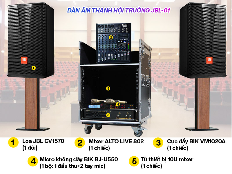 Dàn âm thanh hội trường JBL 01