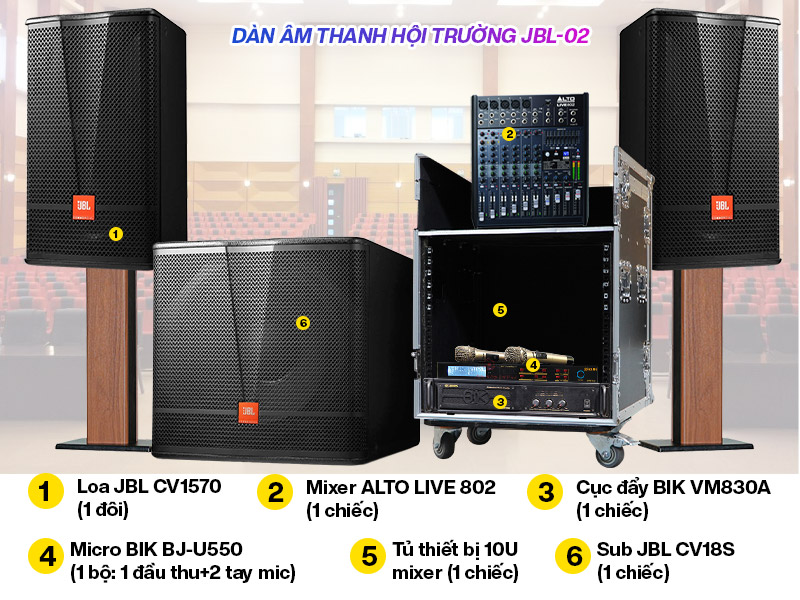 D&agrave;n &acirc;m thanh hội trường JBL 02