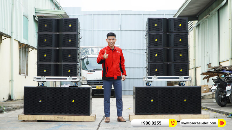 D&agrave;n Loa Array c&oacute; sử dụng Loa Line Array Bass Đ&ocirc;i 25cm Actpro KR210